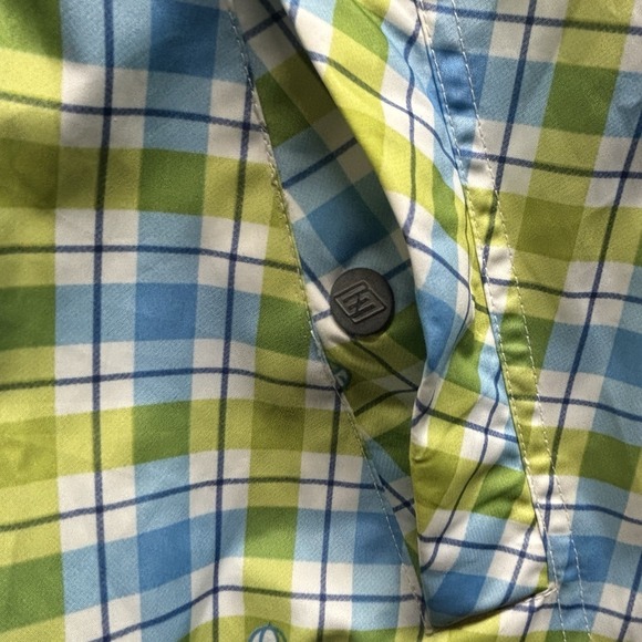 Vintage ENYCE Windbreaker Hoodie Mens XL Plaid Stripe Y2K 90s Full Zip Snap RARE - Picture 6 of 16